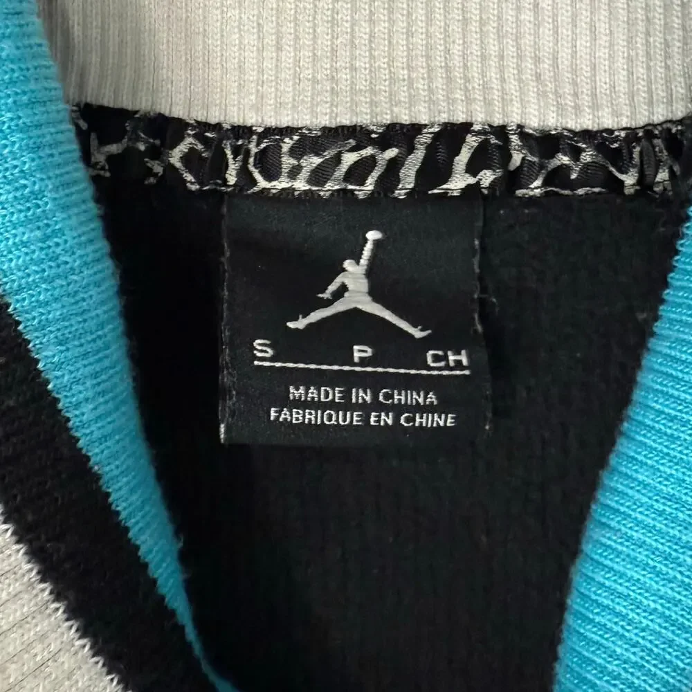 Air Jordan Fuchsia Black Blue White Colorblock Jumpman Logo Track Jacket Size S - Picture 4 of 15